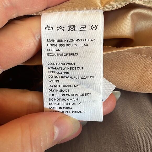 Bardot Golden Lace Bodycon Midi Dress S - Picture 6 of 7